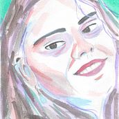 Meu projeto do curso: Retrato artístico em aquarela.  project by Priscila Cabral - 09.05.2020