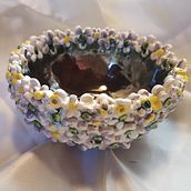 Cuenco "Flowers". Ceramics project by Rosalba Panza - 09.06.2020