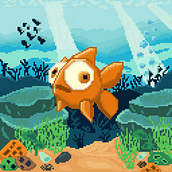 Mi Proyecto del curso: Pez a la deriva. Digital Drawing, Character Design, Pixel Art, and Video Games project by Fernando Laxi - 09.06.2020