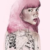 Illustrated Portraits: Cotton Candy . Digital Illustration project by parellada_laura - 09.06.2020