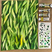 Willow Tree. Watercolor Painting project by lari_island - 09.07.2020