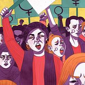 Women's rights. Projekt z dziedziny  R, sunek, R, sunek c, frow, Trad, c, jna ilustracja, Ilustracja c, frowa, Malarstwo c i frowe użytkownika Catarina Matos - 06.09.2020