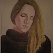 Meu projeto do curso: Retrato artístico em aquarela. Un progetto di Pittura ad acquerello di jadepeixotov - 07.09.2020