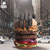 Mi Proyecto del curso: Fotomontaje surrealista con Photoshop (Buffalo Wings King Kong). Graphic Design project by adenticing - 09.06.2020