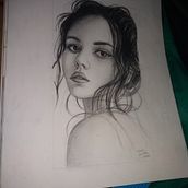 Mi Proyecto del curso: Retrato realista con lápiz de grafito. Realistic Drawing project by seleneleeray - 09.07.2020