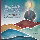 Portada del diario + calendario luna nueva. Design, and Watercolor Painting project by Sita Davis - 08.28.2020