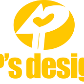 logo para empresa 4 P's design. Un proyecto de Diseño de logotipos de Luan Tito dos Santos - 13.09.2020