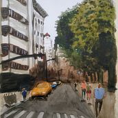 My project in Urban Landscapes in Watercolor course Ein Projekt aus dem Bereich Aquarellmalerei von aeonsleo - 14.09.2020
