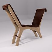 La Silla Biback. Un proyecto de 3D, Diseño, Diseño 3D, Diseño y creación de muebles					 de Carlos de la Torre - 07.09.2020