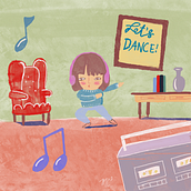 Dabbing Girl by MC2. Een project van Animatie van Maya Calica Collins - 07.09.2020