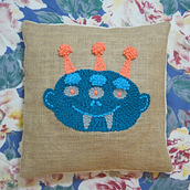 Mi Proyecto del curso: Bordado XL con aguja mágica. Un proyecto de Bordado y Creatividad de claravilamoret - 07.09.2020
