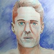Meu projeto do curso: Retrato artístico em aquarela. Un proyecto de Pintura a la acuarela de Marco Carneiro - 08.09.2020