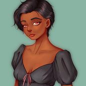 Female Portraits Course Project . Un proyecto de Dibujo digital, Ilustración digital, Dibujo e Ilustración tradicional de peach_tea - 24.08.2020