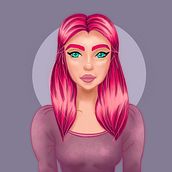 Mi Proyecto del curso: Retrato de personajes femeninos con Procreate. Un progetto di Illustrazione digitale di Karina Soria - 08.09.2020