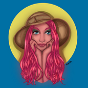 Mi Proyecto del curso: Retrato de personajes femeninos con Procreate. Projekt z dziedziny R, sunek c, frow, Ilustracja c i frowa użytkownika Mariachiara Dell'Aglio - 09.09.2020