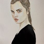 Mi Proyecto del curso: Retrato en acuarela a partir de una fotografía. Portrait Drawing project by Mariana MG - 09.09.2020
