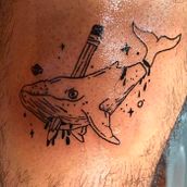 TATTOO CON POLILLA. Tattoo Design project by Musi Merari Gutiérrez Alvarado - 07.17.2020