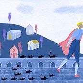 El Flautista de Hamelin por María Luisa Barros estudio.marialuisa. Design, Traditional illustration, Digital Illustration, and Children's Illustration project by mluisabarrosm - 09.09.2020