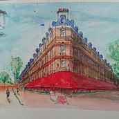 My project in Architectural Sketching with Watercolor and Ink course. Un progetto di Architettura di José Amaral - 09.09.2020