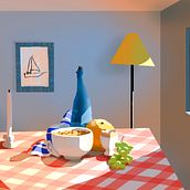 Picnic Time - Mi Proyecto del curso: Principios de iluminación para pintura digital. Fine Arts, Concept Art, Digital Illustration, and Digital Painting project by Laura Gelats - 09.09.2020