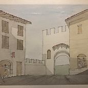 My project in Architectural Sketching with Watercolor and Ink course. Un proyecto de Pintura a la acuarela de byrd390 - 09.09.2020