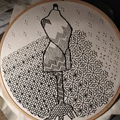Mi Proyecto del curso: Introducción al bordado en blackwork. Un proyecto de Bordado de Miriam Medina - 09.09.2020