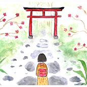 Mi Proyecto del curso: Ilustración en acuarela con influencia japonesa. Un proyecto de Ilustración tradicional y Pintura a la acuarela de andreahemilceledesma - 10.09.2020