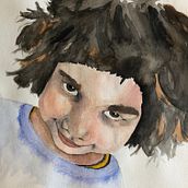 My project in  Watercolor Portrait Sketchbook course. Portrait Drawing, Sketchbook, and Watercolor Painting project by Sandra Paiva - 09.10.2020