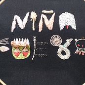 NIÑA FUEGO Mi Proyecto del curso: Introducción al bordado en relieve. Un progetto di Cucito di Mayela Madrid - 11.09.2020