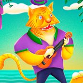 Mi Proyecto del curso: Ilustración geométrica con volumen. Un proyecto de Diseño de personajes e Ilustración tradicional de Elkin Díaz - 11.09.2020