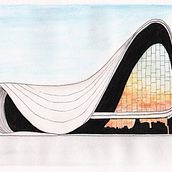 Mi Proyecto del curso: Dibujo arquitectónico con acuarela y tinta. Sketching, Drawing, Watercolor Painting, Architectural Illustration, Sketchbook & Ink Illustration project by Abraham Alejandro Gomez Landero - 11.24.2021