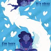"I´m here" (proyecto del curso de lustración vectorial: más volumen y rock and roll). Un progetto di Illustrazione tradizionale e Illustrazione digitale di Elena M. Pacheco - 11.09.2020