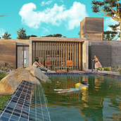 Mi Proyecto del curso: Ilustración digital de proyectos arquitectónicos. Un proyecto de Arquitectura, Ilustración arquitectónica, Paisajismo, Ilustración digital y Arquitectura digital de Karlita Velazco - 04.08.2020