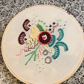 Mi Proyecto del curso: Técnicas avanzadas de bordado: puntadas y composiciones con volumen . % Cristal García Retamal tarafından hazırlanan Nakış projesi - 09.11.2020