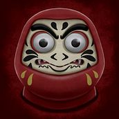 Daruma - Procreate. Traditional illustration project by Quim Mirabet López - 09.12.2020
