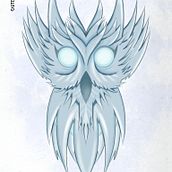 White owl. Character Design, Traditional illustration, and Digital Illustration project by outerlukas - 09.12.2020