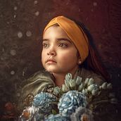 Esperando la primavera. Creativit, Creating with Kids, Studio Photograph, Portrait Photograph, Photographic Lighting, and Photo Retouching project by Macarena Miranda - 09.13.2020