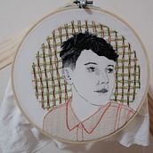 Mi Proyecto del curso: Creación de retratos bordados. Embroider project by Maria Echarry - 09.13.2020