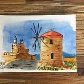 My project in Architectural Sketching with Watercolor and Ink course. 2D Animation project by Marcel Bavelaar - 09.28.2020