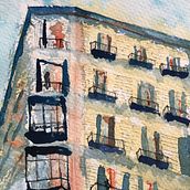 Mi Proyecto del curso: Dibujo arquitectónico con acuarela y tinta. Drawing project by morcillo_lucia - 12.23.2020