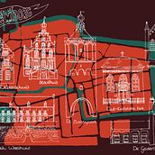 Groeten uit Culemborg. Un progetto di Illustrazione digitale, Disegno e Pittura ad acquerello di Marjolijn de Winter - 13.09.2020