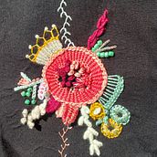 Mi Proyecto del curso: Técnicas avanzadas de bordado: puntadas y composiciones con volumen. Embroider project by aaleiva - 09.25.2020