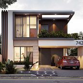 Interior Renders of residential spaces. Architecture project by Ramsha Noaman - 03.10.2020