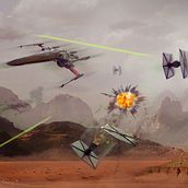 Mi Proyecto del curso: Matte painting cinematográfico / Star wars battle ships. Photomontage, and Photo Retouching project by Matías Herrera González - 09.15.2020