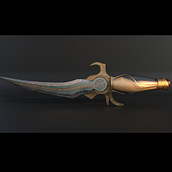 Daga de Prince Of Persia . 3D, Game Design, and 3D Modeling project by Alejandro García - 09.15.2020