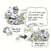 sissone's adventures at the planchettes valley. Comic, Traditional illustration, Sketchbook, and Sketching project by Gaulier Allison - 09.16.2020