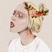 Mi Proyecto del curso: Retrato ilustrado con Procreate. Portrait Drawing project by sanabria_eva - 09.15.2020