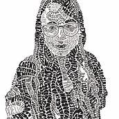 Retrato tipográfico. Traditional illustration project by Ana Eliza Pérez Gutiérrez - 09.15.2020