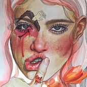 My project in Illustrated Portrait in Watercolor course Ein Projekt aus dem Bereich Digitale Illustration und Aquarellmalerei von nidhishetty2 - 16.07.2020
