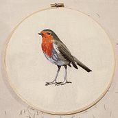 Mi Proyecto del curso: Pintar con hilo: técnicas de ilustración textil. Un progetto di Ricamo di Sabina Reparaz - 16.09.2020